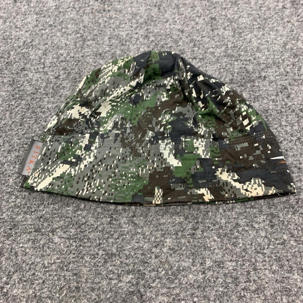 Sitka Gear Hat Cap Beanie Knit Ground Forest Camo Merino Wool Mens Hunting